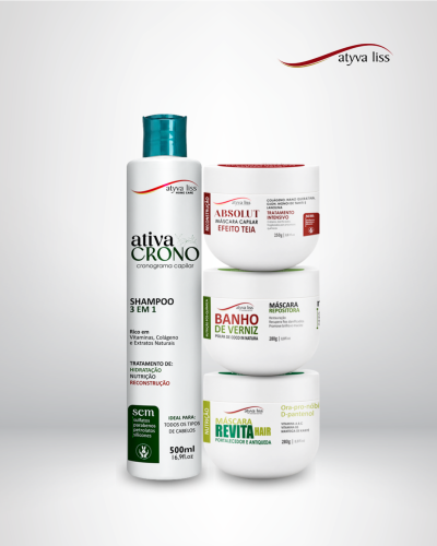 Kit Cronograma Capilar Atyva Liss