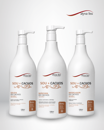 Kit Sou + Cachos Atyva Liss Profissional