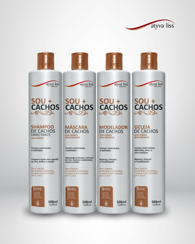 Kit Sou Mais Cachos Atyva Liss Home Care