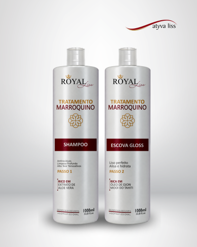 Kit Escova Marroquina Profissional