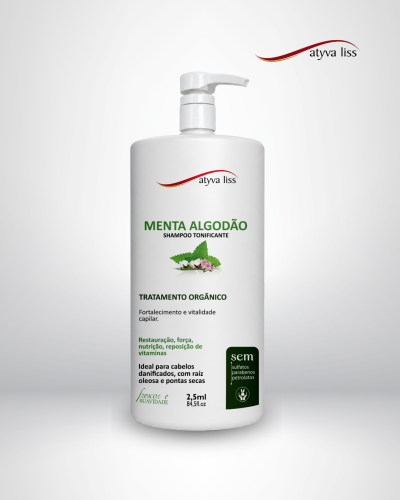 Shampoo Menta Algodão Atyva Liss